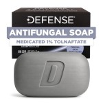 Defense Antifungal Bar Soap | Jock Itch, Ringworm, Athlete\'s Foot, Skin Fungus | Medicated Anti Fungal Treatment (One Bar, No Case)