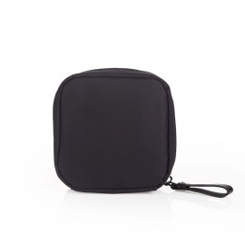 Hekyip Mini Cosmetic Bag, Travel Makeup Pouch, Portable Waterproof Cosmetic Pouch for Girls Women, Mini (Mini All Black)