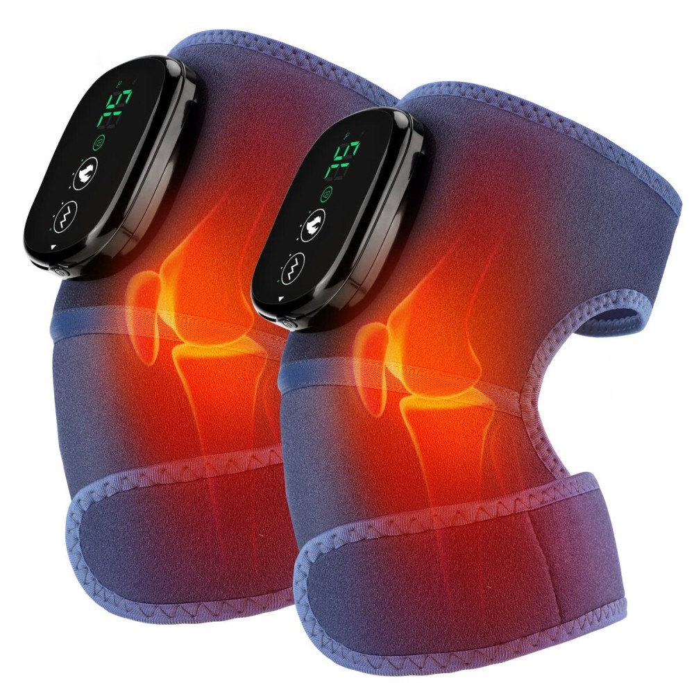 MOAJAZA Knee Massager with Heat and Vibration, Heating Pads for Knee Shoulder Elbow Deep Issue