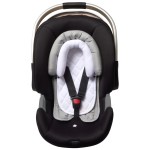 Pro Goleem Infant Car Seat Insert, Babybody Support for Toddler, Soft Minky Preemie Car Seat Insert, 2-in-1 Reversible, Perfect for Carseats, Strollers, Swings, White and Grey