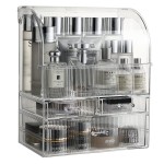 MOOCHI Professional Large Cosmetic Makeup Organizer Bathroom Storage Display Case with Drawers