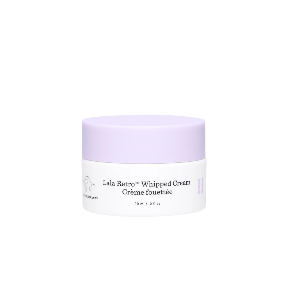 Drunk Elephant Lala Retro Whipped Cream - 15 ml/.5 fl oz - Ceramide Moisturizer - Clean Clinical Skincare - Cruelty-Free - Dermatologist-Tested - Free of Essential Oils, Silicones, and Fragrance