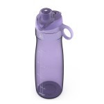 Pogo 40oz Plastic Water Bottle with Soft Straw Lid and Carry Handle, Reusable, BPA Free, Dishwasher Safe, Perfect for Travel, School, Outdoors, and Gym, Lilac