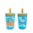Zak Designs Blippi Kelso Toddler Cups For Travel or At Home, 15oz 2-Pack Durable Plastic Sippy Cups With Leak-Proof Design is Perfect For Kids (Blippi)