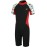 Dark Lightning Shorty Wetsuits for Kids Boys and Girls, 2MM Neoprene Thermal Swimsuit, Toddler/Junior/Youth Wet Suits,Black/Coral, S