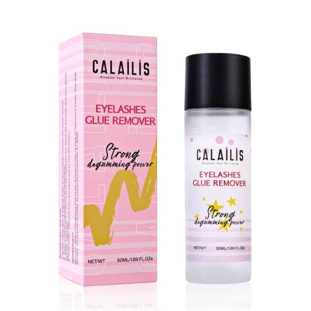 CALAILIS Lash Remover for Lash Extensions, Lash Glue Remover 30s Quick Removal and Residue-Free Lash Extension Remover Gentle and Non-Irritating Lash Remover for Cluster Lashes