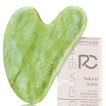Rena Chris Gua Sha Facial Tools, Jade Guasha Tool for Acupuncture, Manual Massage Tool for Jawline Sculpting and Puffiness Reducing, Gua Sha Facial Massage Tool, Skin-Care Gift
