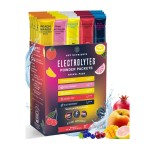 KEY NUTRIENTS Electrolytes Powder Packets 20 Pack - No Sugar, 5 Delicious Flavors, Hydration Packets with Electrolyte Powder for Refreshing Electrolyte Drink Mix Packets - Zero Calories