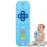 Fu Store Silicone Teething Toys for 0-12 Months 3-24 Months Infant Toddlers Remote Control Shape Teethers for Babies Chew Toys Relief Soothe Babies Gums Set Dishwasher and Refrigerator Safe Blue
