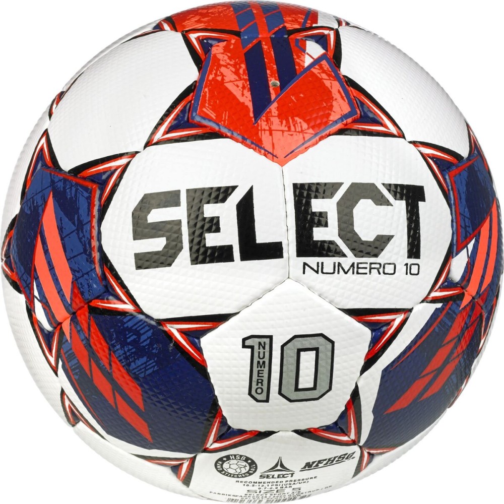 Select Numero 10 Soccer Ball, White/Red/Blue V23, Size 5