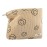 GUTGNK Makeup bag for Women, Corduroy Cosmetic Bag Aesthetic Design Ladies Tote Bag,Cute Smiley Face Makeup Organizer with Zipper - Khaki