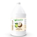 GreenFist Foaming Hand Soap Refills Coconut Lime Scent Jug Foam Refill Made in USA, 128 ounce (1 Gallon)