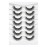 Happy Heartbeat 3D Clear Band Lashes 14mm Natural Soft Faux Mink Lashes C/D Curl Cat Eye Wispy Fake Eyelashes Short Cross Reusable False EyeLashes 7 Pairs (No.203)