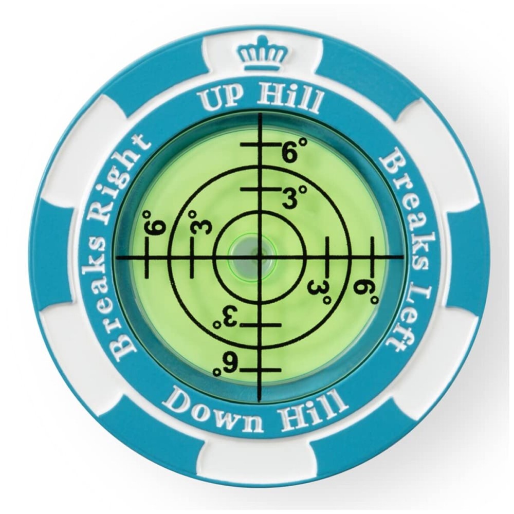 Prodigora SlopeMaster ProGreen Reader - Golf Ball Marker with High Precision Green Reading Aid Golf Accessories for Men Women (Blue)