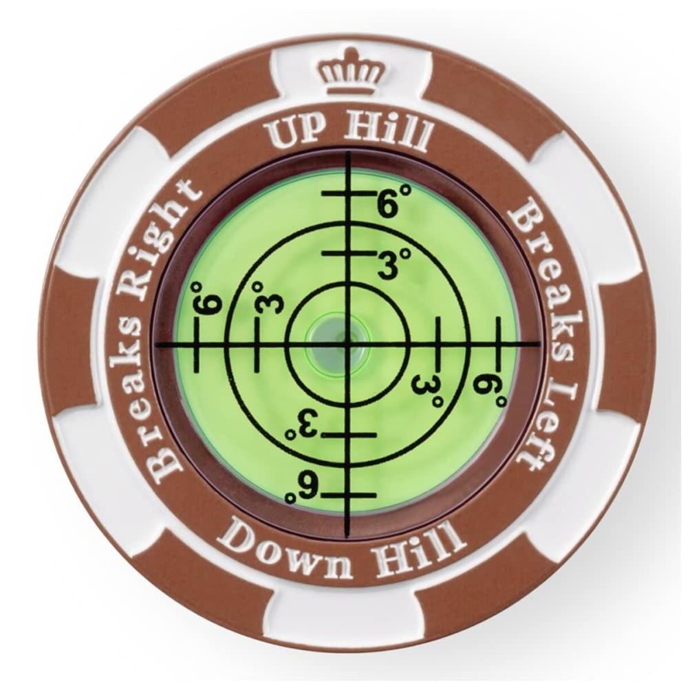 Prodigora SlopeMaster ProGreen Reader - Golf Ball Marker with High Precision Green Reading Aid Golf Accessories for Men Women (Gray)