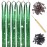 Green Hair Tinsel Kit with Tool 6pcs 1200 Strands Glitter Tinsel Hair Extensions Heat Resistant Sparkling Shiny Fairy Hair Accessories for Women Girls Kids 47Inch