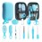 Baby Healthcare and Grooming Kit, 14 in 1 Baby Safety Set Newborn Nursery Health Care Set with Hair Brush Scale Nail Clippers for Baby Girls Boys (Blue 14 in 1)