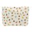 PAZIMIIK Floral Makeup Bag Large Cotton Zipper Pouch for Purse Travel Canvas Make Up Organizer for Women Cosmetic,Flower Bear White