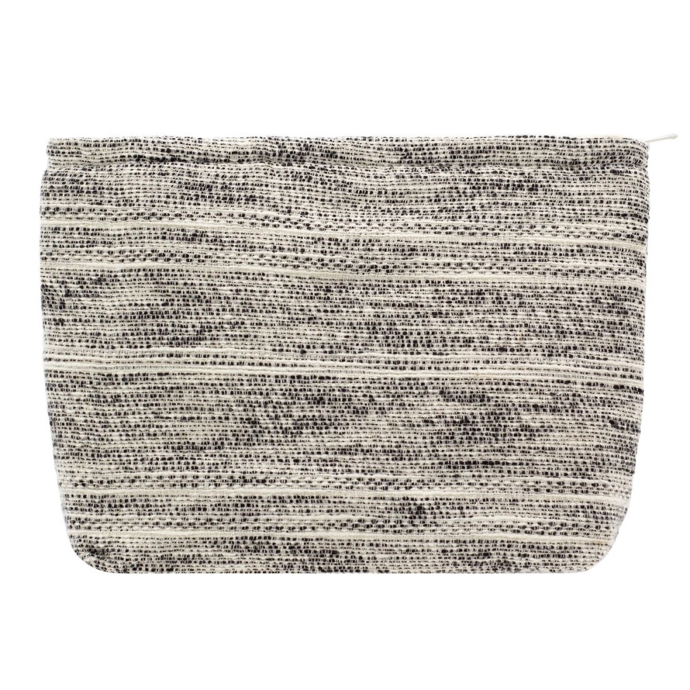 Makeup Bags for Purse Zipper Cosmetic Pouch Large Travel Canvas Make Up Organizer Tool Pouch for Women and Girls,Ripple Grey