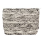 Makeup Bags for Purse Zipper Cosmetic Pouch Large Travel Canvas Make Up Organizer Tool Pouch for Women and Girls,Ripple Grey