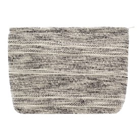 Makeup Bags for Purse Zipper Cosmetic Pouch Large Travel Canvas Make Up Organizer Tool Pouch for Women and Girls,Ripple Grey