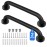 2 Pack Shower Grab Bar, Stainless Steel Bathroom Grab Bar, Shower Handle, Bath Handle, Grab Bars for Handicap Elderly Seniors Bathroom Safety Grab Bar (18 InchBlack)