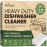 Heavy Duty Dishwasher Cleaner and Deodorizer Tablets, Descaler, Deep Cleaning, Natural Odor and Smell Remover, Calcium, Limescale, Hard Water Marks, Grease, Septic Safe Pods (12 Tabs - 1 Yr Supply)