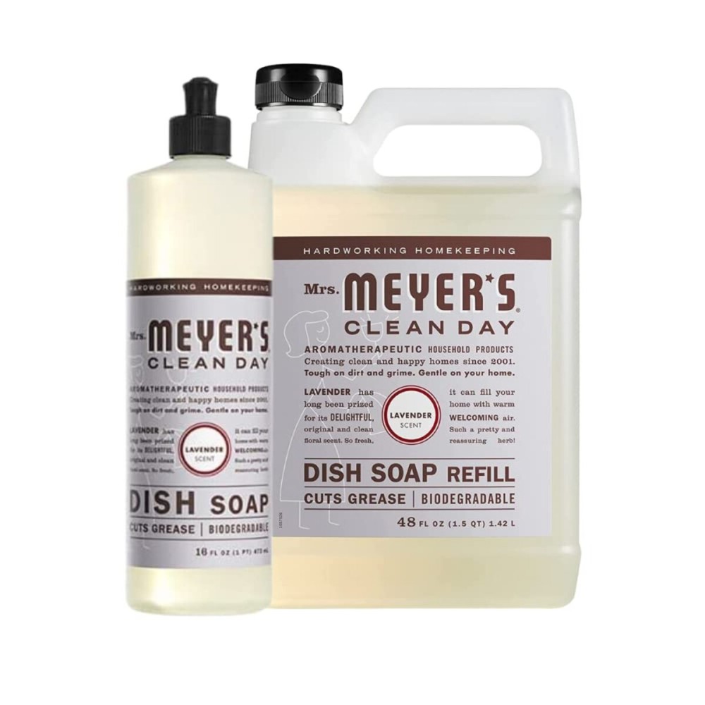 Mrs. MEYER\'S Dish Soap Variety Pack Scent 1 Dish Soap, 1 Soap Refill, 1 CT