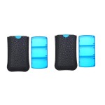 VOFOON Small Pill Organizer 3 Times a Day Daily 2 Pack, Travel Pill Box for Purse Pocket, 3 Compartment Portable Medicine Vitamin Case, Fish Oil Pouch, Supplement Box
