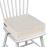 Eiury Toddler Booster Seat Dining Table Kitchen Chair, Waterproof Anti-Scratch PU Cushion, Non-Slip Bottom, Adjustable Buckle Straps, Easy Clean Portable Seat Cushion (Grey+White)