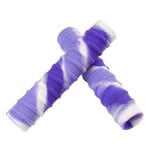 Ayaport Kayak Paddle Grips Non-Slip Silicone Wraps Blister Prevention Kayaking Accessories for Take-Apart Paddles (Purple/White)