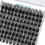 Lash Clusters 96pcs Individual Lashes Y01 D Curl 18mm Cluster Lashes KEYYOU Volume Wispy Lash Extension Soft&Comfortable Easy DIY at Home(Y01,D-18mm)