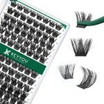 Lash Clusters,96 Pcs Cluster Lashes D Curl 10-18MIX DIY Lash Extensions Eyelash Clusters,KEYYOU Volume Wispy Individual Lashes Soft&Comfortable Easy DIY at Home(Y01,D-10-18MIX)