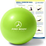 ProBody Pilates Ball 9 Inch - Small Exercise Ball for Stability, Barre, Core, Ab Workouts, Yoga, & Physical Therapy (Lime)