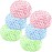 MZD8391 Shower Cap, Reusable Shower Hat Bath Caps, Waterproof with Elastic Band Hair Hat for Men Women Ladies Spa Salon, Coloful Dotted, 6 Packs