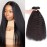 Kerriana Human Hair Bundles Kinky Straight, 22 24 26 Inch Raw 9A Remy Brazilian 100g Hair Bundles 3pcs Remy Human Hair