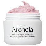 Arencia Rosehip Brightening Rice Mochi Face Cleanser & Daily Scrub - Moisturizing, Exfoliating & Deep-Cleansing - All Skin Types with Rice Powder & Rice Water (1.76oz)