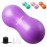 INPANY Peanut Ball - Anti Burst Exercise Ball for Labor Birthing, Physical Therapy for Kids, Core Strength, Home & Gym Fintness (Include Pump) Purple