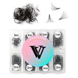 VAVALASH 600 Fans Premade Fans Eyelash Extensions 5D 6D 7D 8D 10D 12D 14D 16D 24D Premade Lash Fans 8-15mm Mixed Length Promade Loose Fans Thin Base Premade Volume Lash Extension(10D-0.05-C-8-15mm)