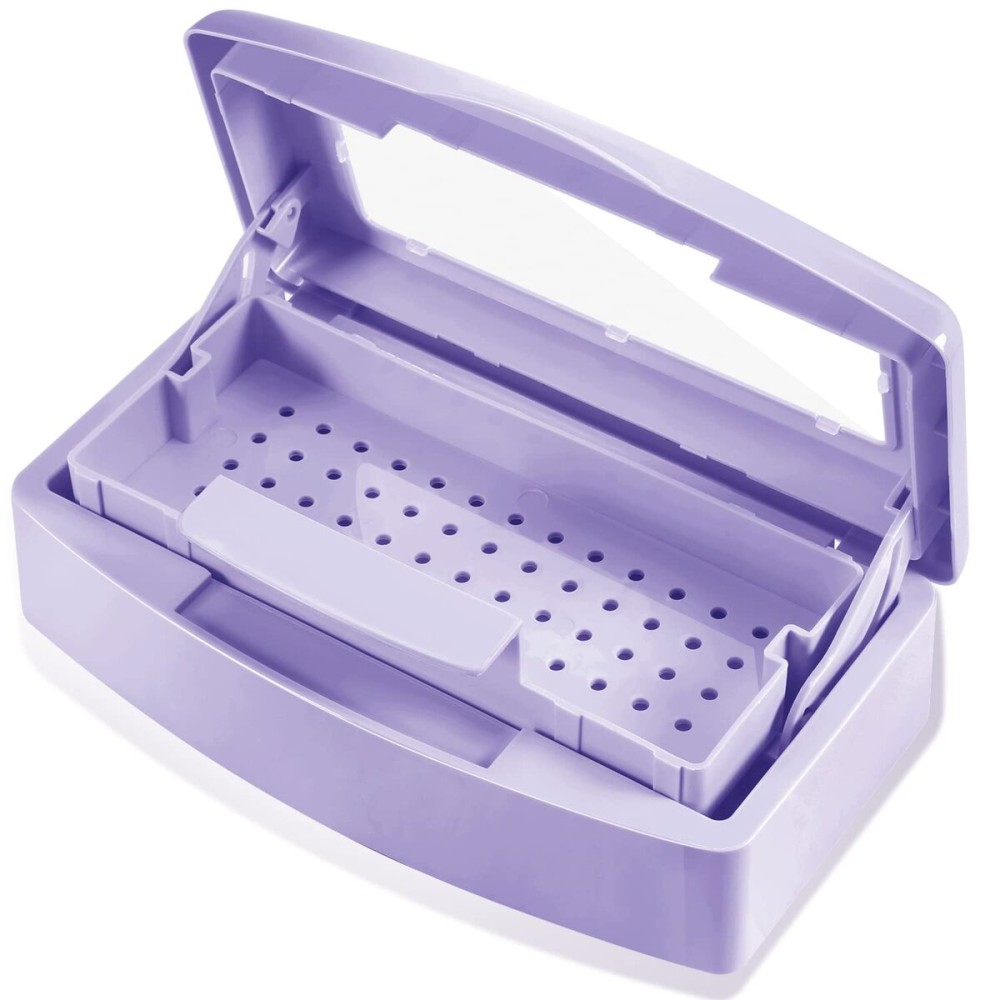 Machine-Ya Plastic Sterilizing Tray,sterilization box,nail art tool sterilizer tray, Sterilizer Tray Box Nail Art Salon Sterilizing TooPurple