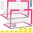 Kids Soccer Goals for Backyard Set - 2 of 4\' x 3\' Portable Soccer Goal Training Equipment, Pop Up Toddler Soccer Net with Soccer Ball, Soccer Set for Kids and Youth Games, Sports