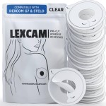 Lexcam Adhesive Patches Compatible with Dexcom G7 & Stelo - Pack of 30 - Waterproof, Transparent Overpatches for Continuous Glucose Monitoring, Sensor is NOT Included.