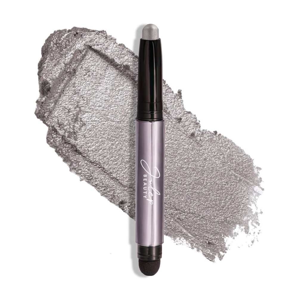 Julep Eyeshadow 101 Cream-to-Powder Waterproof Shadow Stick - Rainstorm Shimmer - Long-Lasting, Crease-Proof, Deep Silver Shimmer Cream Eyeshadow with Built-in Smudger