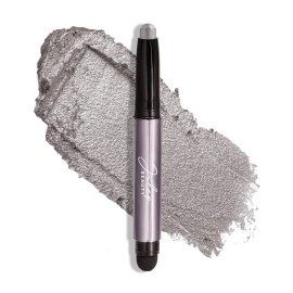 Julep Eyeshadow 101 Cream-to-Powder Waterproof Shadow Stick - Rainstorm Shimmer - Long-Lasting, Crease-Proof, Deep Silver Shimmer Cream Eyeshadow with Built-in Smudger