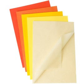 Shindel 330 Sheets Orange Yellow Tissue Paper for Gift Bags, 14 x 10 Inch Wrapping Paper Bulk 5 Colors for Craft DIY Fall Autumn Thanksgiving Birthday Party Gift Packaging