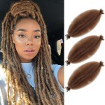 Afro Twist Hair 12 Inch 3 Packs, Springy Afro Twist Hair Pre Fluffed Spring Twist Hair Pre Stretched Wrapping Hair for Soft Locs Hair Extensions (12 Inch (Pack of 3), 30)