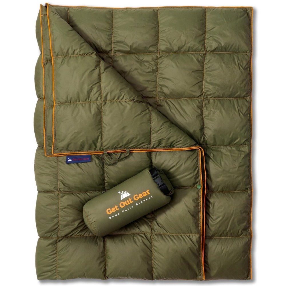 Get Out Gear Mega Puffy Down Blanket (Olive)