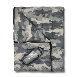 Get Out Gear Down Camping Blanket - Puffy, Packable, Lightweight and Warm | Ideal for Outdoors, Travel, Stadium, Festivals, Beach, Hammock | 650 Fill Power Water-Resistant Backpacking Quilt