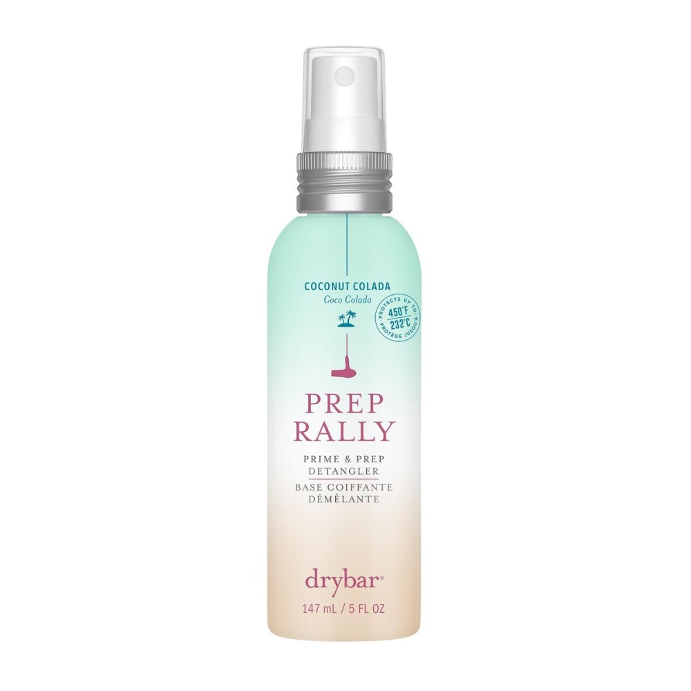 Drybar Prep Rally Prime & Prep Detangler Coconut Colada Scent - Full Size | Nourishes Hair, Detangles with Ease, Leaves Hair Soft & Manageable, Protects Hair, Cruelty Free
