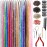 Hair Tinsel Kit (48 Inch, 16 Colors, 5200 Strands), Glitter Tinsel Hair Extensions with Tools, Fairy Heat Resistant Hair Tinsel Accessories for Women Girls Kids